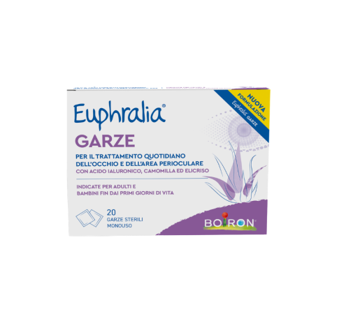 Euphralia Garze Oculari imbevute Fronte Confezione 20 Garze Monouso